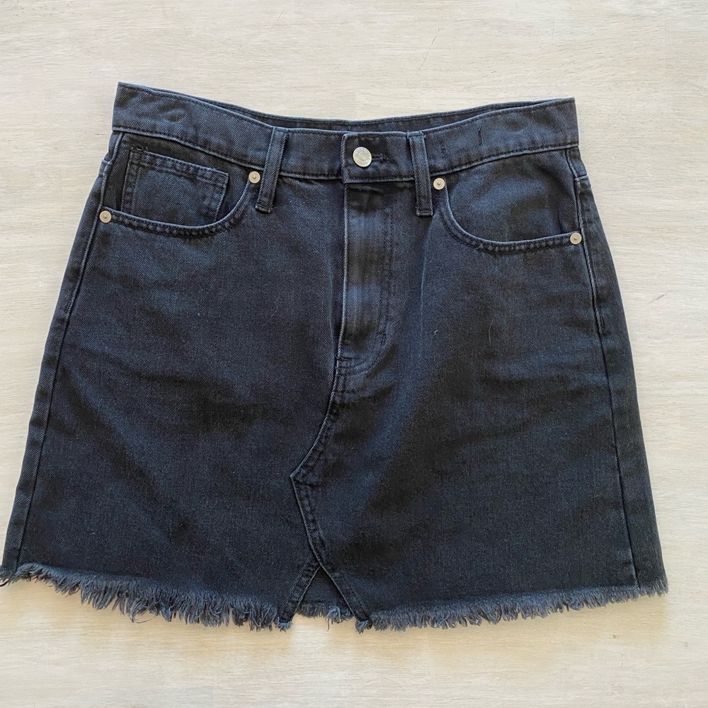 Madewell Black Denim Skirt Size 28